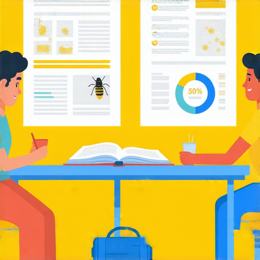 揭開農藥真相的圖片背景，展示一對一英語教學場景，學員與老師互動，輔以農藥相關知識的教材，助你流利對話，了解農藥影響。