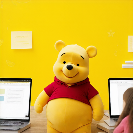 探索維尼熊的英語秘訣與外籍老師一對一學習，學生在課堂中學習，畫面展示學習氛圍與互動，立即報名，發現難以置信的英語進步