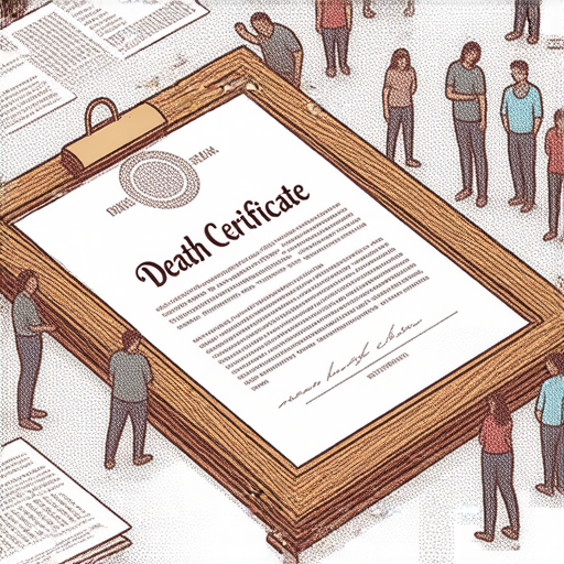 揭開死亡證明的秘密的圖片，展示其必要性及程序，強調尋找外籍英文老師一對一教學的重要性，提升了解與學習效率。