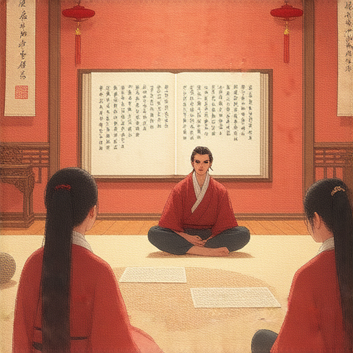 學習金庸武俠世界的外籍老師一對一英文教學，學生沉浸在古典文化與現代語言學習的結合，享受獨特的學習體驗。