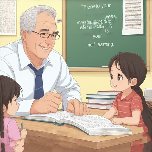 解密织唛英文的場景，一位外籍老師為學生提供一對一教學，學生專注學習，桌上有教學材料，輕鬆掌握英語技巧。