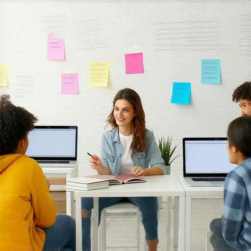 即刻提升英語能力的廣告圖片，展現流動與流動車英文教學場景，外籍老師一對一指導，適合各種學習者體驗，全新學習方式引人注目。
