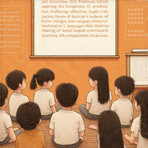 發現橫洲事件的背後真相，外籍英文老師帶來語言理解的提升，學生們專注學習，互動交流，學習氣氛濃厚，展現英語學習的熱情和效果。