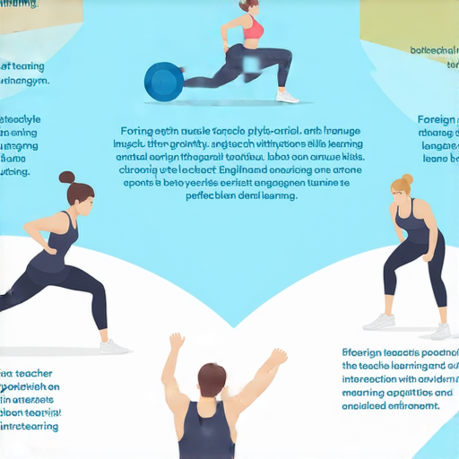 肌肉腫脹的真相，展示肌肉練習與成長過程，突顯提升英語能力的學習環境，外籍老師一對一輕鬆教學的氛圍，是專注於運動與語言學習的完美結合。