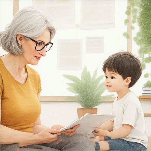 外籍老師一對一教學場景，學生輕鬆學習英語，老師指導著學生克服英語困惑，營造愉悅的學習氛圍，強調輕鬆對話和有效學習的方法。