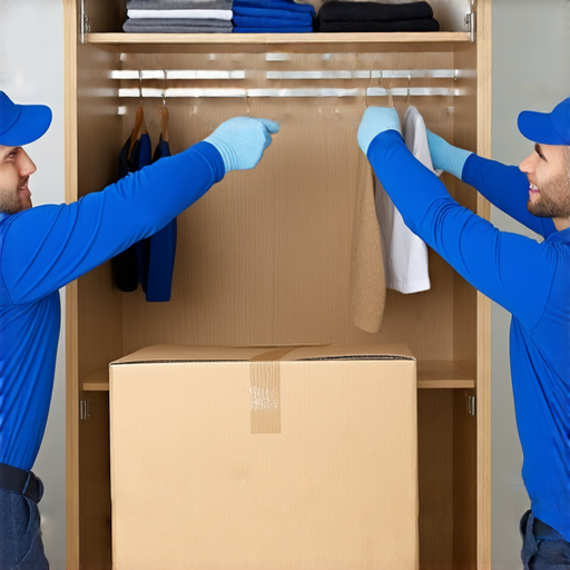 實惠衣櫃搬運方案展示，零搬運網提供超值服務，輕鬆省錢的搬運過程，圖片中有專業搬運人員搬運衣櫃，展現專業與效率。