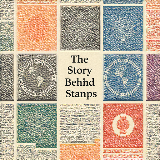 郵票背後的故事主題圖片，展現各國郵票及其文化意義，用英文解讀世界的概念，並強調預約外籍老師一對一教學的選擇。