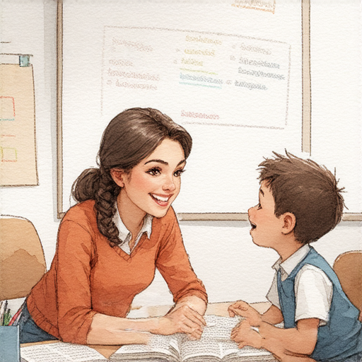 轉運倉學習英語的活動，外籍老師一對一輔導，學生積極參與互動，探索語言潛力，提升口語能力，創造愉快學習氛圍。