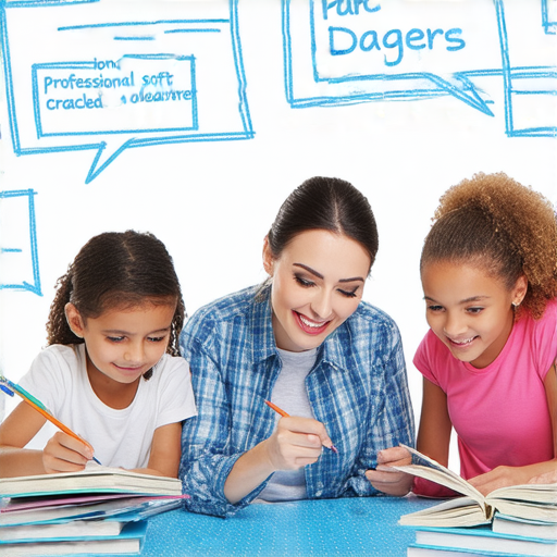 警惕破解盜版軟件的隱患，學習正宗英語技巧，諮詢外籍老師的宣傳圖片，展示專業外籍教師和學習環境，鼓勵學生選擇合法學習途徑。