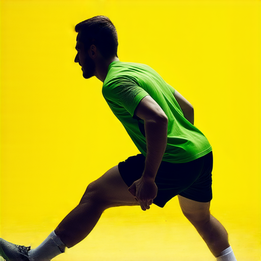 運動背景中的運動員專注訓練，強調在過程中避開規則違反，展現運動與策略的結合，揭開運動背後的秘密，展示正確行為的重要性和運動精神。