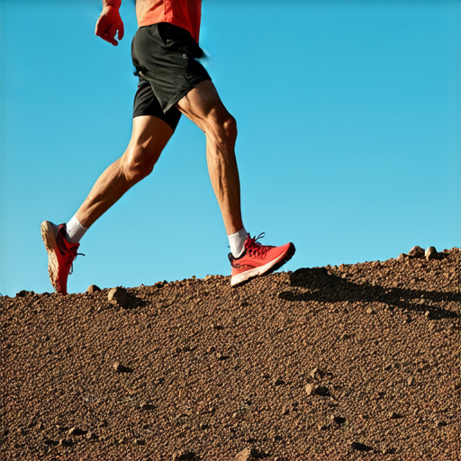 跑步者在不同路況中挑戰自我，展現如何應對跌倒風險的秘訣，強調跑步技巧和安全注意事項，幫助提升跑步時的安全性和表現。