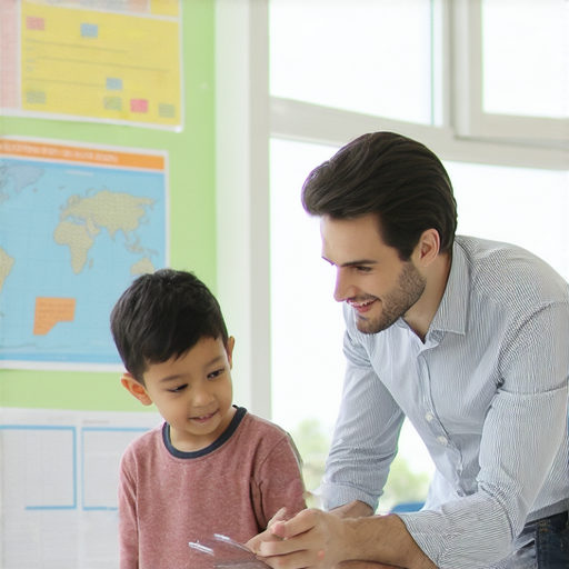 一位外籍老師與學生進行一對一英文學習，學生專注於課堂，展示出語言學習的魅力與動力，立即註冊探索更多學習機會。