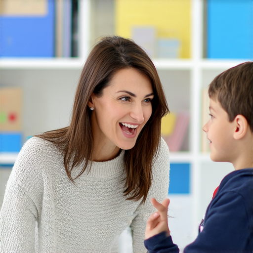 一位外籍老師正在與學生進行一對一的英文對話教學，學生表現出專注和興奮的表情，背景有學習資料，強調滑溜英文的流利對話課程。