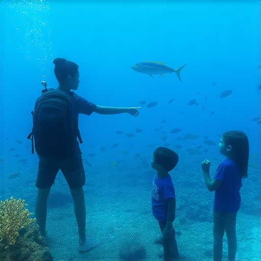 發現金槍魚的秘密圖片，外籍英文老師與學生共同探索金槍魚的習性及生態，學習更多精彩知識，激發對海洋生物的興趣與熱情。