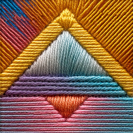 揭示鎖匙的秘密，展示針線技巧的完美金字塔，透過重點釘針創造出精緻的結構，強調針線工藝的美感與實用性。