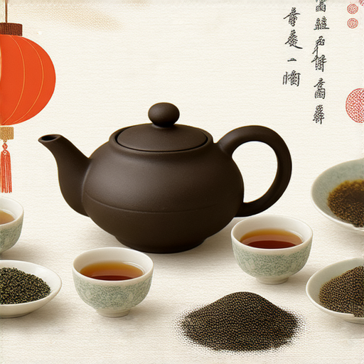 揭開烏龍茶的秘密圖片，展示外籍老師與學生互動學習英文，茶壺與茶杯旁的茶葉，背景呈現中華文化元素，傳遞烏龍茶的魅力與知識。