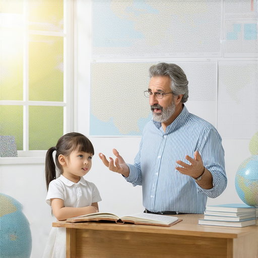 外籍英文老師一對一教學場景，學生專心聆聽老師指導，展現流利英語學習的過程，傳遞開啟新旅程的喜悅與期待。