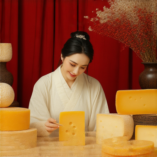 中醫主任與乳酪互動的照片，展示中醫理念與現代飲食的結合，探討健康的重要性，讓人重新認識中醫的奧秘與潛力。