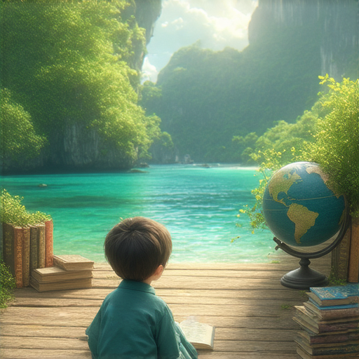 探索聖靈群島的迷人風景，外籍英文老師一對一教學場景，學員專注學習英語，體驗異國文化，提升英語能力，立即報名參加課程，享受學習樂趣！