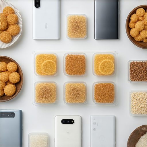 小米產品展示，搭配精美小食，展現工程師智慧，呈現科技與生活的完美結合，重新定義生活方式的魅力，吸引消費者探索新體驗。