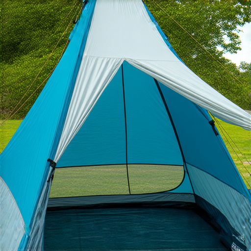 巴西的帆船風格帳篷搭建教學，師傅示範如何利用巧合靈感創造理想的露營體驗，展現帳篷結構與設置過程，背景自然風光優美。