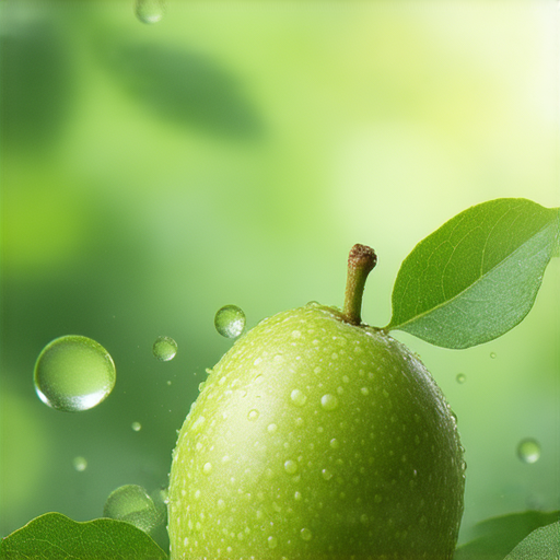 羅漢果與美容相關的產品，展現其天然成分，強調年輕肌膚的秘密，背景為清新的自然環境，象徵健康與美麗，吸引對美容及護膚感興趣的消費者。