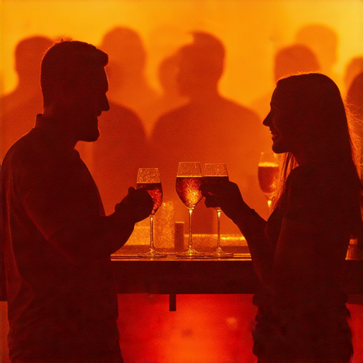 探索連鎖運動場的神秘秘密，社交技能提升，鄰居邀請喝酒的場景，展示朋友聚會的氛圍與快樂，突出運動場所的社交功能與互動。