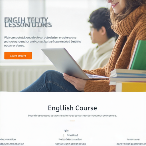 立即解鎖白金級英文課程的圖片，展現專業外籍老師一對一教學，學生在學習中流利自信，課程細節介紹，吸引學員參加。