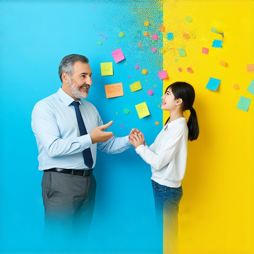 外籍老師一對一教學，輕鬆學習像魔法一樣流利的英文，學生與老師互動的場景，提升口語能力與聽力技巧。