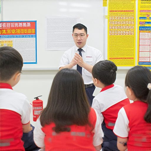 學員在課堂上學習滅火與急救技巧，專業老師指導英文內容，營造互動學習氛圍，提升英文能力與安全知識，助你掌握關鍵生存技能。