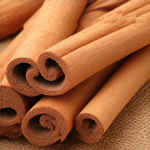 探索肉桂的神秘魅力的圖片，外籍英文老師示範如何用英語表達肉桂的特性和用途，包含香料的自然色彩和特寫，適合學習英文和烹飪愛好者。