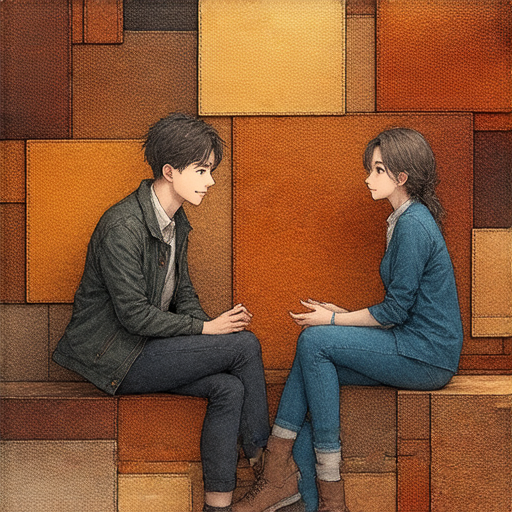 皮革的魅力展現細膩紋理和色彩，外籍英文老師與學生一對一交流，深入探索皮革背後的故事，增進了解和學習。