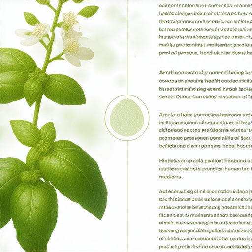 九層塔與乳頭的中藥關聯圖示，展示這兩種植物在健康促進中的重要角色，揭示其對人體的潛在益處，探索中藥的秘密，助你守護健康。