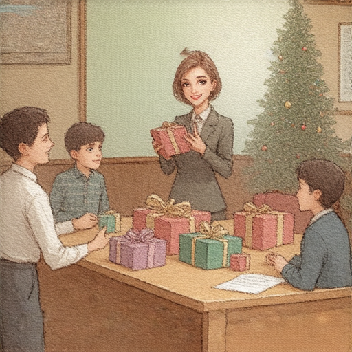 外籍老師示範如何用英文表達心意，涵蓋送禮物的藝術，學生在一對一教學中學習相關語句，提升英文溝通技巧，助你送出完美的禮物。