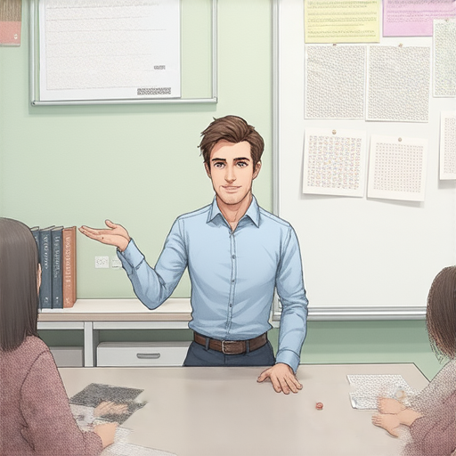 外籍老師一對一教學場景，學生專心聆聽授課內容，提升英語水平，徹底改變學習方式，體驗專業的英語教學，打造自信語言能力。