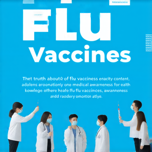 流感疫苗真相揭秘的教育海報，展示流感疫苗的重要性，外籍英文老師提供一對一教學，助您掌握醫療知識，提升健康意識。