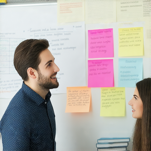一位外籍英文教師正在與學生進行一對一的英語教學，師生之間積極互動，背景展示學習資源和課堂環境，強調突破語言障礙，助你成為英語達人。