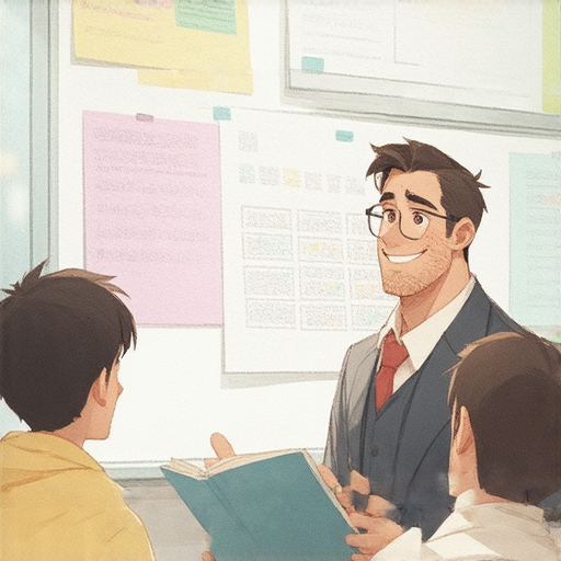 外籍英文老師在進行一對一教學，學生專注學習，輕鬆開口對話，享受英語學習的樂趣，展現自信與興奮，體驗外籍老師的神奇魅力。