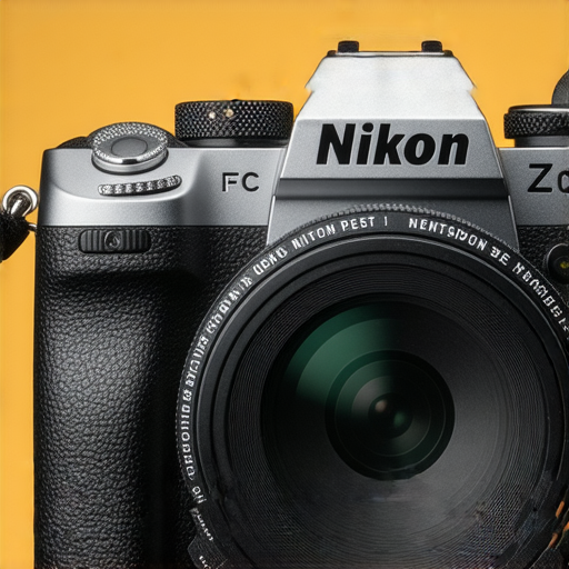 Nikon Z fc相機特寫，顯示復古設計與現代科技結合，搭配創意攝影場景，展現其獨特風格和多功能特性，重新定義攝影體驗，吸引攝影愛好者。