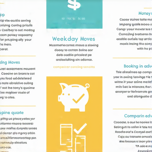 搬屋公司收費揭秘的圖片，展示省錢技巧，例如選擇平日搬家、提前預訂和比較報價，幫助消費者減少搬家成本，立即獲取省錢秘訣。