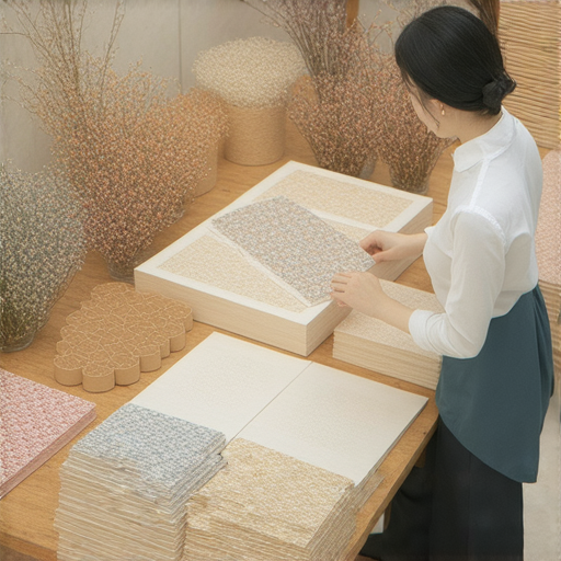 深水埗紙紮鋪內，手持A4紙的人正在輕鬆摺出創意紙盒，桌面上擺滿彩色紙材與工具，展示獨特的摺紙藝術，傳遞傳統文化與現代設計的結合。