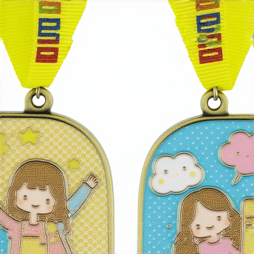 個性化卡通獎牌設計圖片，展現各種可愛圖案和色彩，讓獎項更有趣，鼓勵立即自訂獎牌，增強獎勵的創意與獨特性。