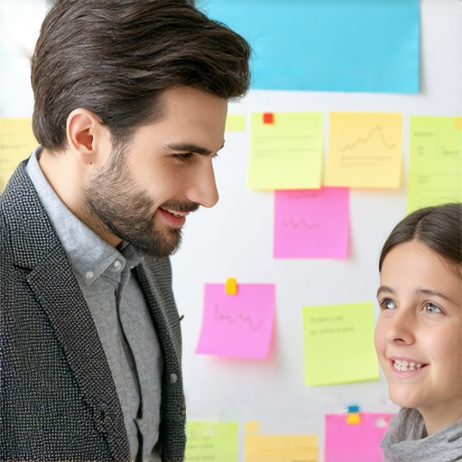 一位外籍英文老師正在與學生進行一對一指導，學生專注聆聽，背景展示教學資源，強調打破語言障礙，提升英語會話能力的魅力。