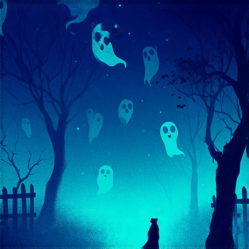 探索鬧鬼故事的驚悚插圖，吸引學習者提升英文能力的主題設定，強調一對一外籍教師教學方式，營造神秘氛圍，激發學習興趣。