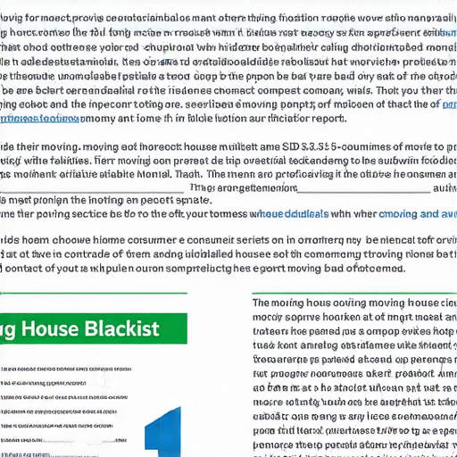 揭開搬屋黑名單的圖片，展示搬家契約和勘查報告，強調選擇實惠搬屋時需注意的秘密，包含搬家公司標誌及搬家工具，提醒消費者避免不良業者和保障自身權益。