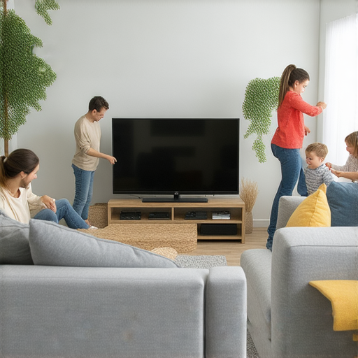 驚豔實惠組合，搬運秘笈展示新電視和家具輕鬆到家的過程，顯示技巧與工具，讓每個家庭都能安全方便地搬運大型物品。