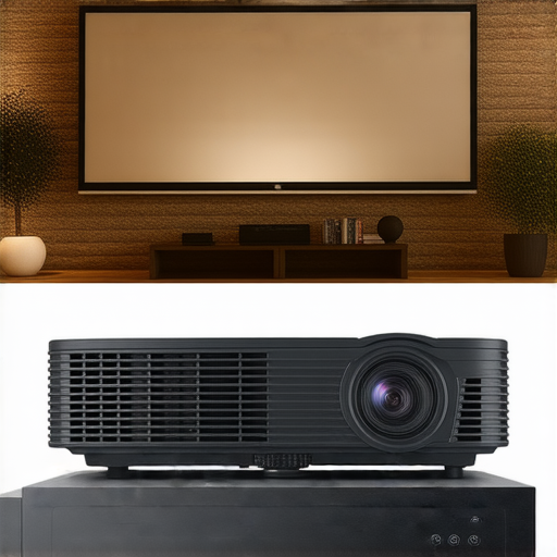 探索五大必入家庭投影機的圖片，展示現代家庭影院設置，包含不同型號投影機，提升觀影體驗，適合各種需求與預算。