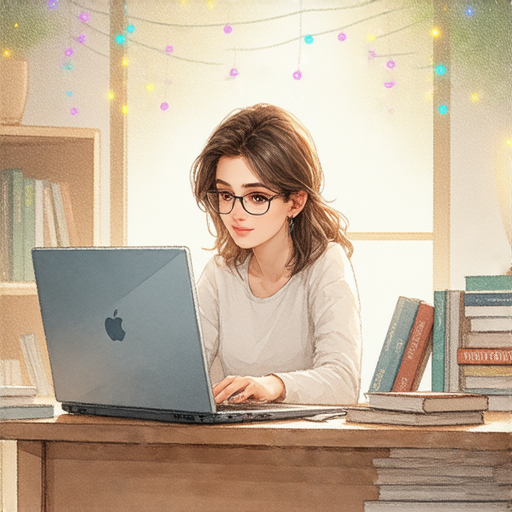 外籍老師一對一教學場景，學生專注學習，背景充滿燈飾，美麗的學習環境，提昇英文能力，讓學習之路燦爛亮眼，輕鬆掌握英語。