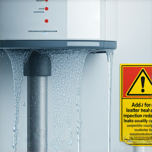 驚！熱水器漏水現象圖片，展示漏水情況及水滴，提醒使用者定期檢查熱水器。解決漏水問題的五大秘訣等你來發現，確保家中安全和舒適。