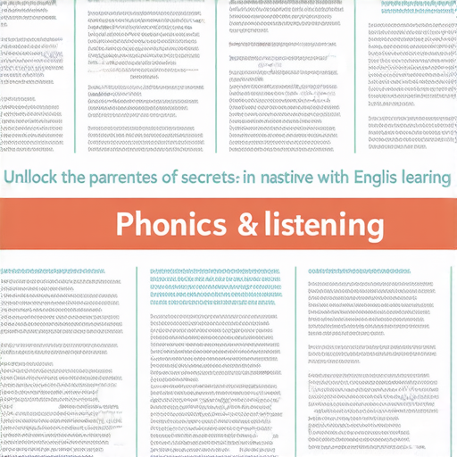 揭開英文學習的祕密，10個技巧快速掌握Phonics與聽力的圖片，展現學習方法，吸引學生和家長，提升英語能力，讓學習變得輕鬆有趣，包含視覺教材與練習。